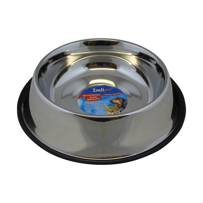 Indipets Non-Tip Stainless Steel Bowl