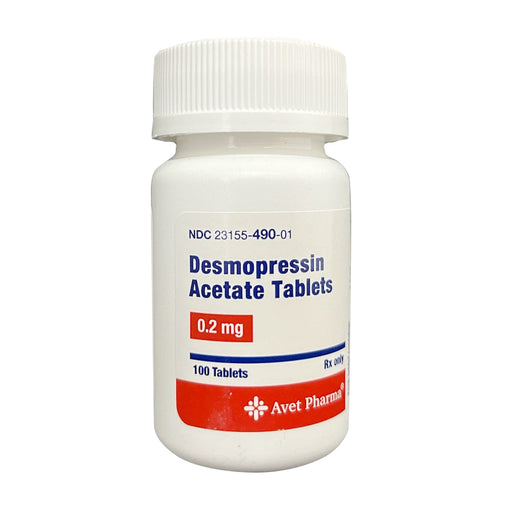 Rx Desmopressin Acetate Tablets 0.2mg, 100ct Size 100ct