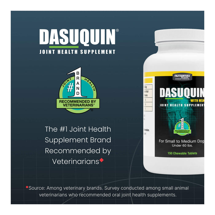 Nutramax Dasuquin for Dogs, Joint Health Supplement, Contains Glucosamine, Plus Chondroitin, ASU, MSM and More, Supports Healthy Joints, Chewable Tablets