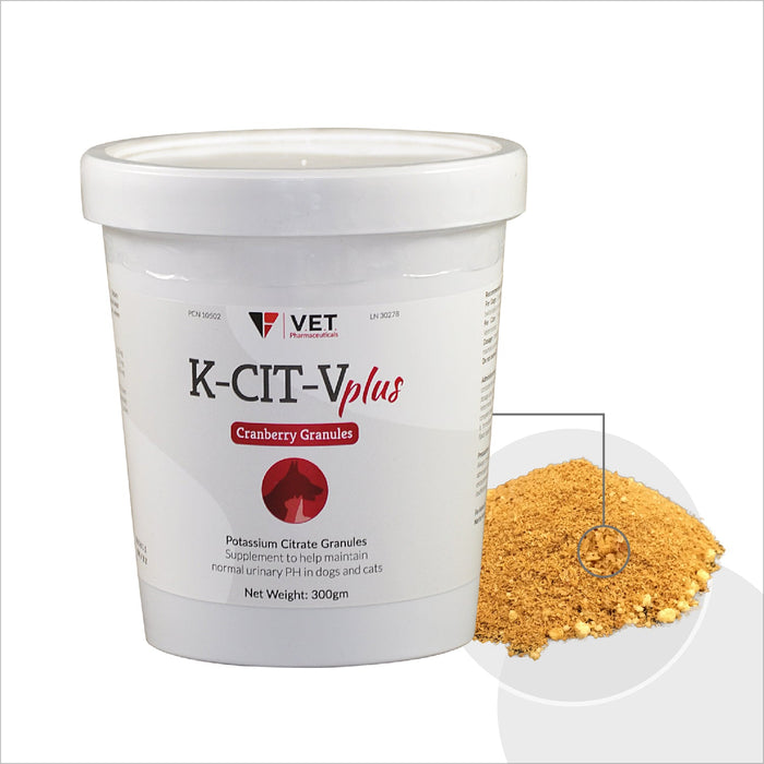 K-CIT-V Plus Cranberry 300 gm Granules for Dogs and Cats