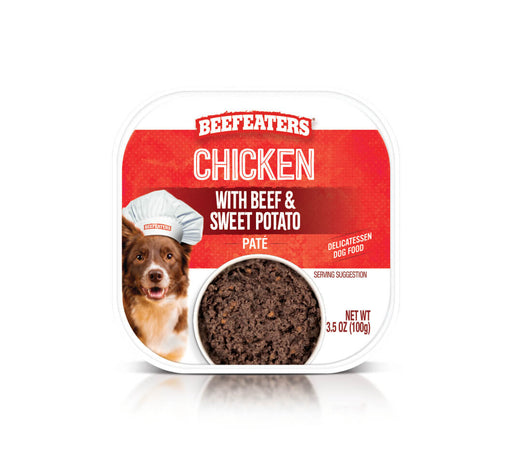 Beefeaters Chicken with Beef and Sweet Potato Pate, 3.5oz, Case of 96 Flavor Beef & Sweet Potato