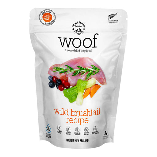 Woof Wild Brushtail Freeze Dried Dog Food 2.2lb Flavor Wild Brushtail