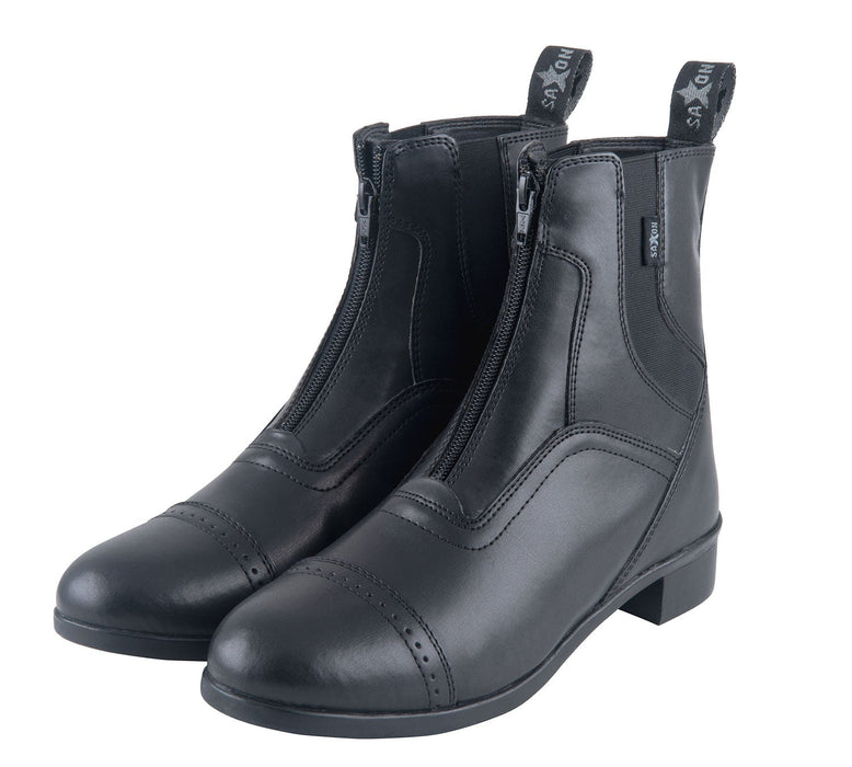 Saxon Syntovia Zip Paddock Boots, Childrens - Youth 4  