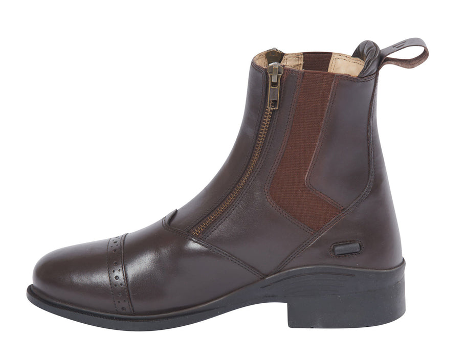 Dublin Evolution Double Zip Front Paddock Boots, Brown - 6  