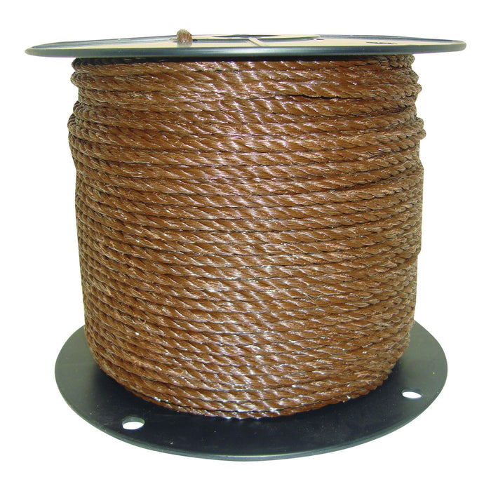 1/4' Brown Poly Rope, 656 ft - Jeffers - Farm & Ranch Supplies > Fencing & Barriers