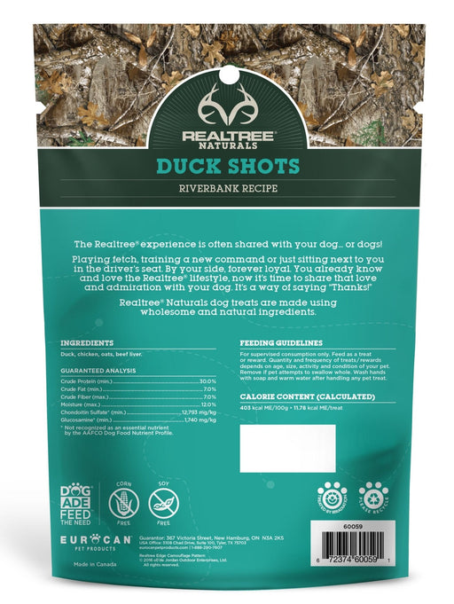 14 oz Duck Shots RealTree Naturals - Jeffers - Dog Supplies > Dog Treats