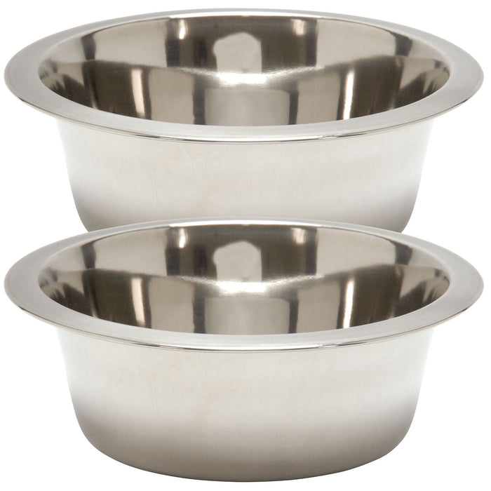 ss-hvy-wgt-bowl-1-2-pint-78010 - 1/2 Pint Heavyweight Stainless Steel Bowl, 2 Pack