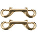 Jeffers 4' Solid Brass Double End Bolt Snap, 2 Pack - 