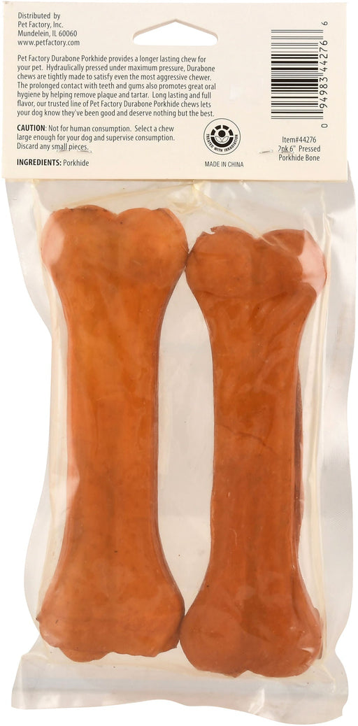 2 - pack Classic Essentials Pressed Porkhide Durabone Chews - Jeffers - Dog Supplies > Dog Treats > Chews