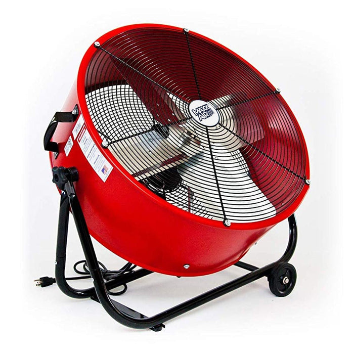 2 - Speed Tilting Direct Drive Drum Fan, Red, 24' - Jeffers - Farm & Ranch Supplies > Stable Supplies