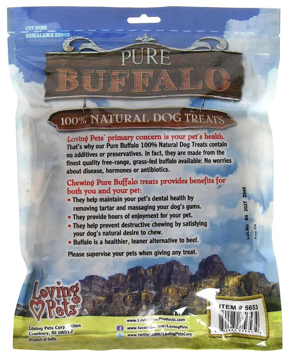 20 PK 6' Pure Buffalo Backstrap Tendon (10%) - Jeffers - Dog Supplies > Dog Treats