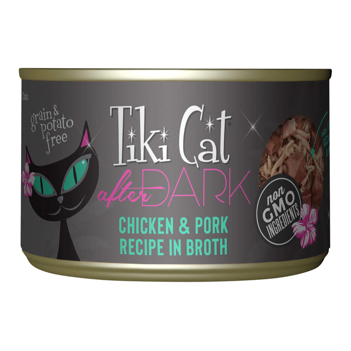 Tiki Cat After Dark Wet Cat Food, Chicken & Pork Size 5.5oz