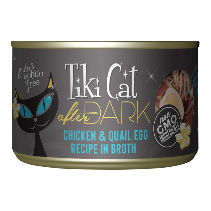 Tiki Cat After Dark Wet Cat Food, Chicken & Quail Egg Size 5.5oz