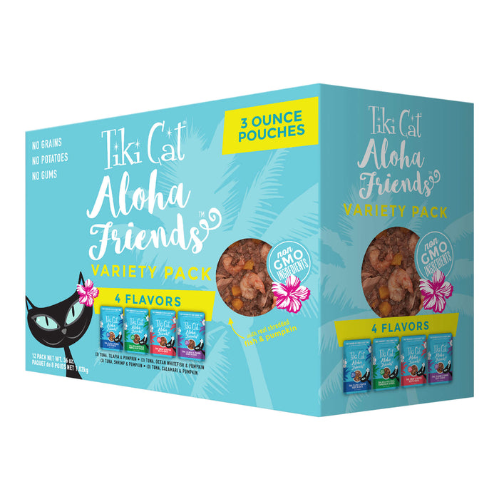 Tiki Cat Aloha Friends Wet Cat Food, Variety Pack Size 3oz