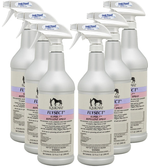 32 oz Flysect Super - 7 Fly Spray, 6 pack - Jeffers - Animal Health & Wellness > Fly & Insect Control