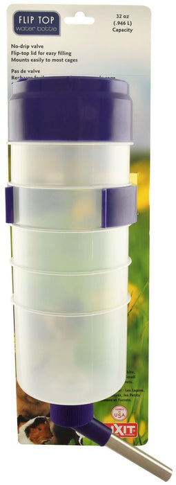 Quick - Lock Flip Top Water Bottle with Valve - Jeffers - Animal & Pet Supplies > Pet Bowls, Feeders & Waterers