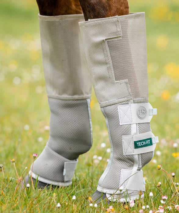 4 - pk Rambo Tech - Fit Fly Boots, Silver - Jeffers - Horse Supplies > Horse Boots & Leg Wraps