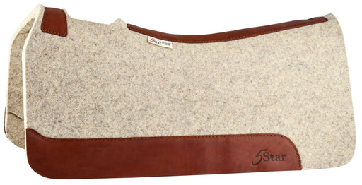 5 Star 1' Saddle Pad, Natural - Jeffers - Horse Supplies > Horse Tack > Saddle Pads & Blankets