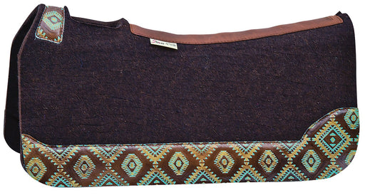 5 Star Turquoise Brown Aztec Saddle Pad - Jeffers - Horse Supplies > Horse Tack > Saddle Pads & Blankets