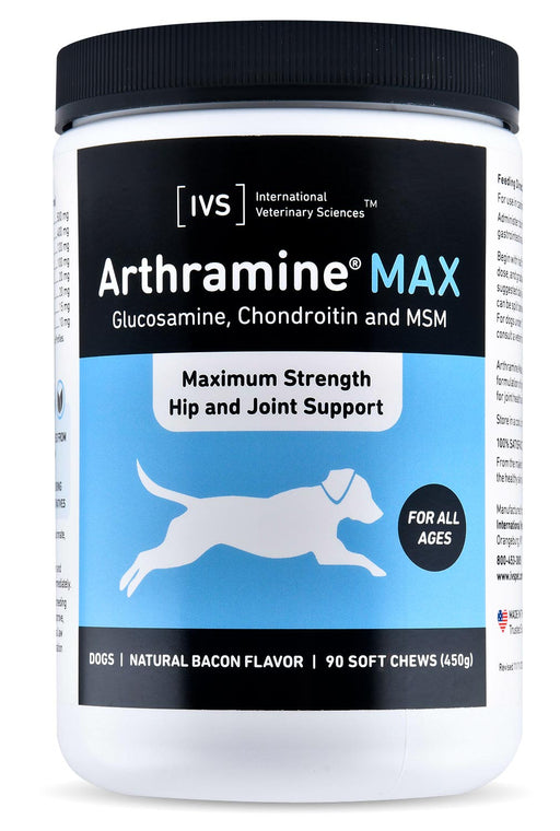 90 ct Arthramine MAX Soft Chews, Bacon - Jeffers - Animal Health & Wellness > Joint Health