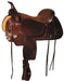 Circle Y Topeka Flex2 Trail Saddle, Wide, Walnut - 16 in  