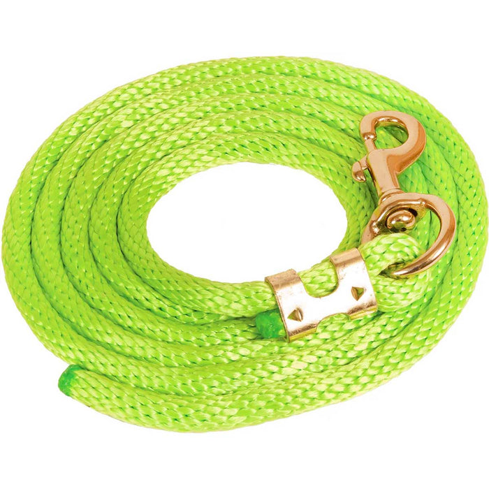 9'L Solid Color Poly Lead Rope (with Bolt Snap) from Mustang Mfg. - Jeffers - Horse Supplies > Horse Tack > Horse Halters