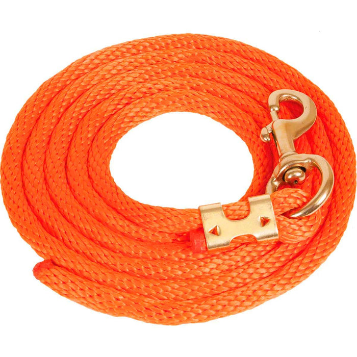 9'L Solid Color Poly Lead Rope (with Bolt Snap) from Mustang Mfg. - Jeffers - Horse Supplies > Horse Tack > Horse Halters