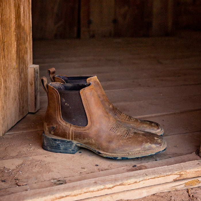 Ariat Mens Booker Ultra Western Boot Color Brown