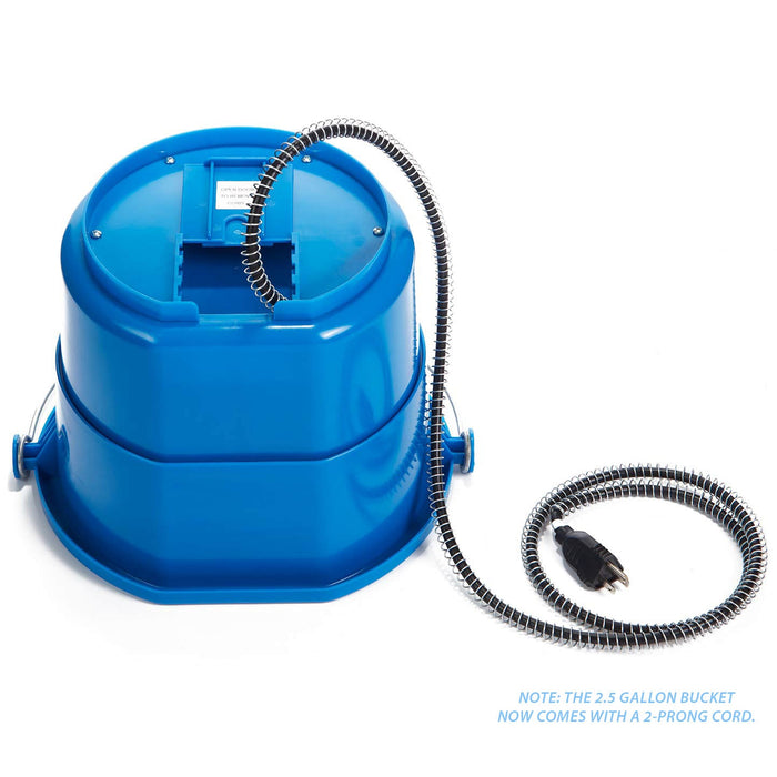 Heated Flat Back Bucket w/ Built-in Thermostat