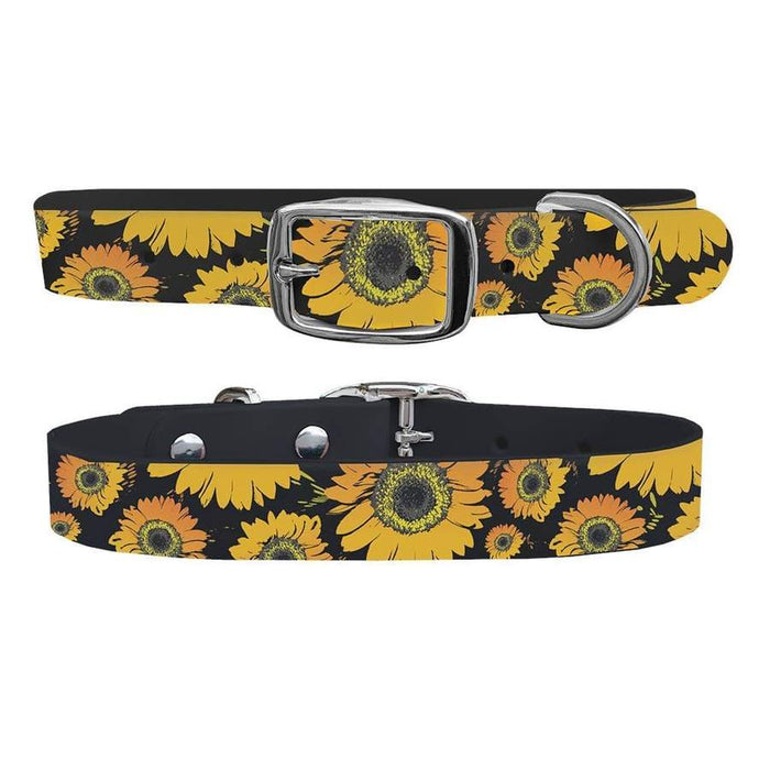 C4 Waterproof Dog Collar - Sunflower XLarge 