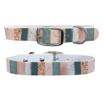 C4 Personalized Waterproof Dog Collar - Blush Strokes XLarge 