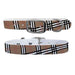 C4 Personalized Waterproof Dog Collar - Khaki Plaid XLarge 