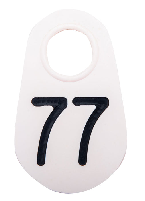 Bock's Nylon Numbered Identification Tags 1-100, White - 77  