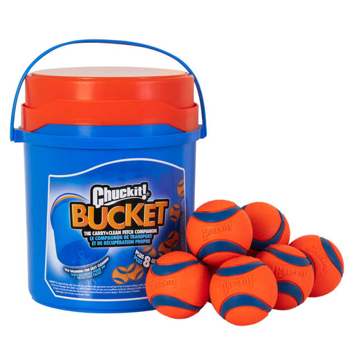 Chuckit! Bucket with Ultra Balls Color Blue/Orange