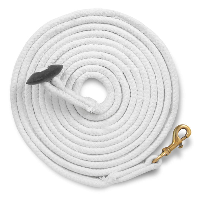 Jeffers Equine Braided Cotton Lunge Line w/ Rubber Stopper, 25' L