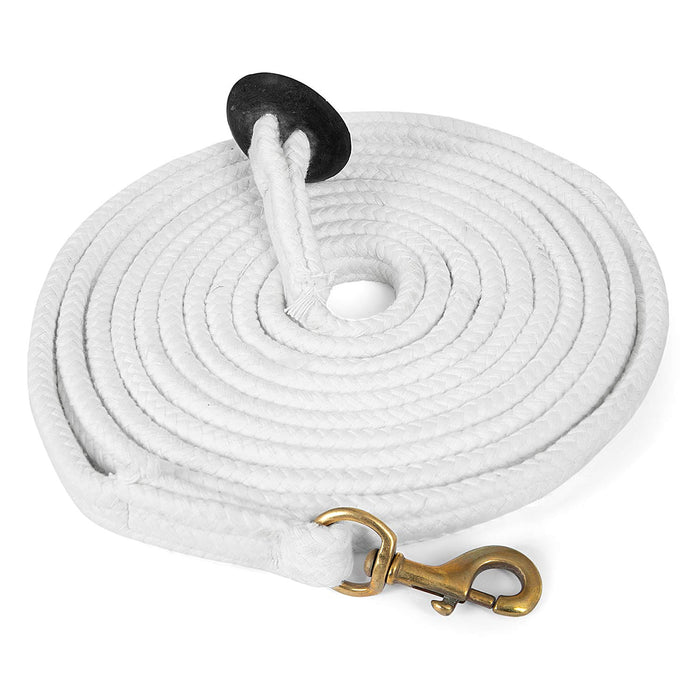 Jeffers Equine Braided Cotton Lunge Line w/ Rubber Stopper, 25' L