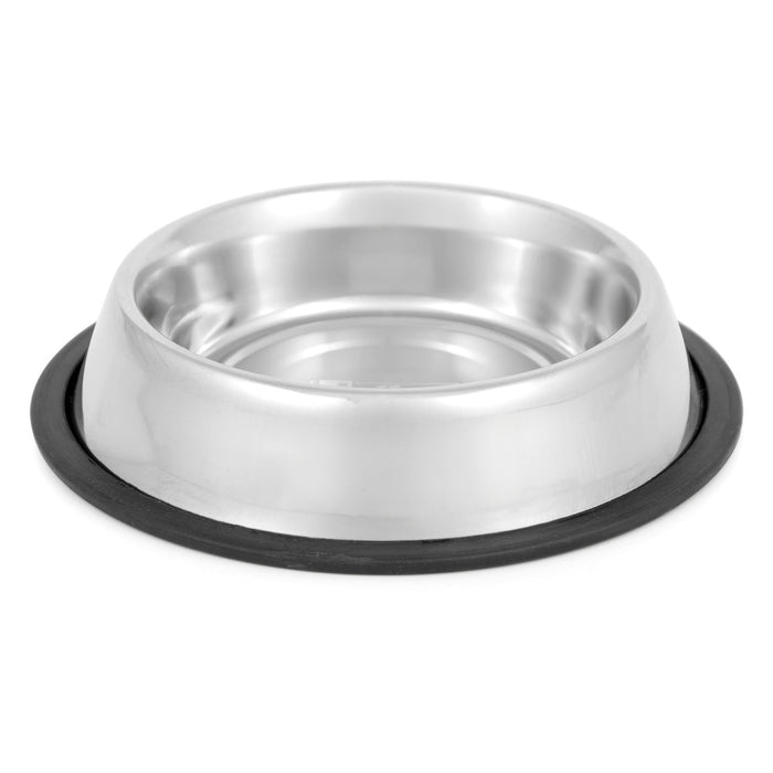 Jeffers No-Skid/No-Tip Stainless Steel Pet Bowls