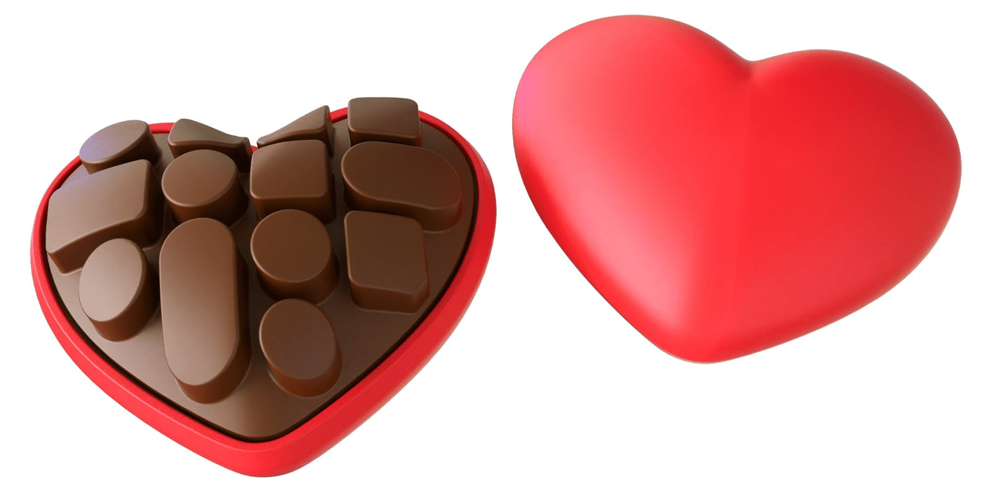 Chew Toy Chocolate Heart Color Multi