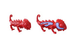 Red Chew toy Chameleon, Medium Color Red