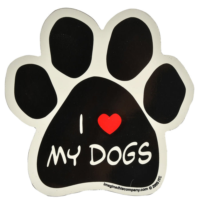 PAW Magnets, each - I Love My Dogs  