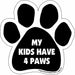 PAW Magnets, each - A Dog/Only Relative  