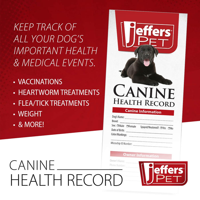 Jeffers Dog Health Records, 10 pk