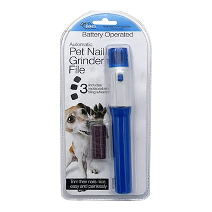 Battery-Operated Automatic Pet Nail Grinder File Color Blue