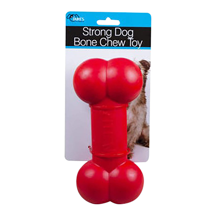 8 Dog Bone Chew Toy, Red Color Red