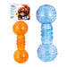 6.5 Squeaking Barbell Pet Chew Toy, Assorted Colors Color Assorted