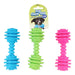 4.75 Soft Puppy Spike Barbell Chew Toy, Assorted Color Assorted