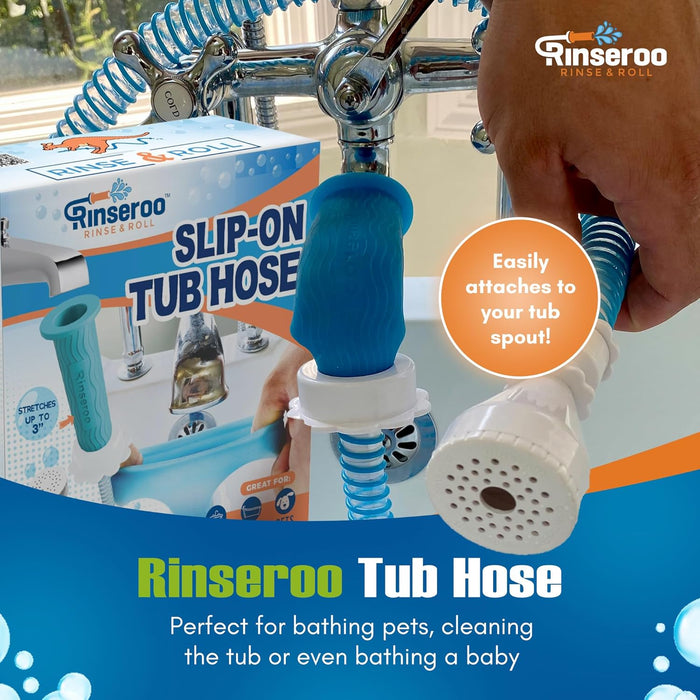 Rinseroo Slip-On Tub Hose with Sprayhead