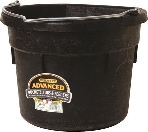 Rubber Flat Back Bucket Color Black