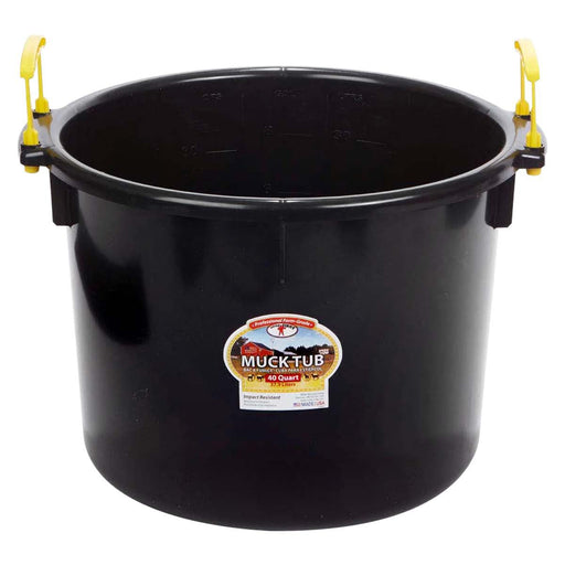 Muck Tub, 40qt Color Black