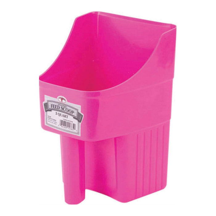 3 Quart Plastic Enclosed Feed Scoop Color Pink